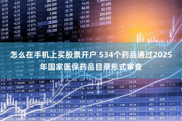怎么在手机上买股票开户 534个药品通过2025年国家医保药品目录形式审查