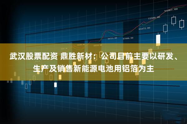 武汉股票配资 鼎胜新材：公司目前主要以研发、生产及销售新能源电池用铝箔为主